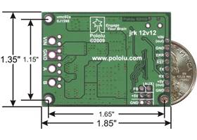 jrk 12v12 USB motor controller with feedback with dimensions
